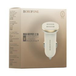 Автомобильное зарядное устройство Borofone BZ5 без кабеля  2xUSB 2.1A. Цвет: White (белый)