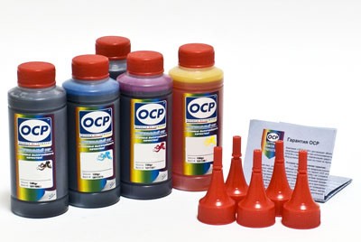 Kомплект чернил OCP BKP 44, BK 124, C 154, M/Y 144 для CANON  PGI-425/ CLI-426, 100 г х 5