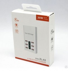 Зарядное устройство USB Charge XL-A5, 6 портов 30W