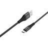 Кабель USB - микро USB Borofone BX29 Endurant, 1.0м, круглый, 2.4A, нейлон, цвет: чёрный