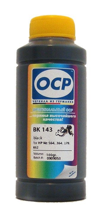 Чернила OCP BK 143 для HP, 100 г