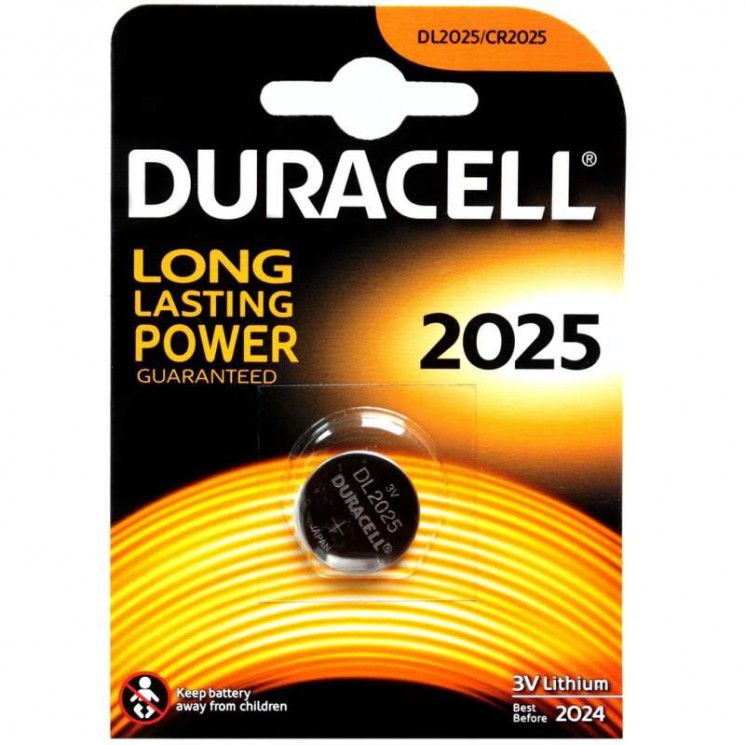 Батарейка Duracell CR2025-1BL, 3V