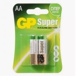 Батарейка GP AA Super Alkaline 1.5V (GP15A-2CR2) 2ШТ.