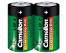 Батарейка C Camelion R14-2P, 1.5В, цвет: зелёный, 2 шт.