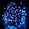 Гирлянда уличная 20м. 160 LED, темный провод, Синий с мерцанием (можно соединять) (арт.wm20-blue)