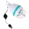 Лампа хрустальный шар диаметр 8 см., от USB, автоскручивающийся провод,Luazon