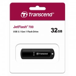 Флешка USB TRANSCEND Jetflash 700 32Гб, USB3.0, черный (TS32GJF700)