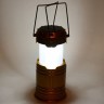 Фонарь туристический кемпинговый 6+1LED, свет теплый-холодный,14*9 см, аккумулятор (арт.855-309)