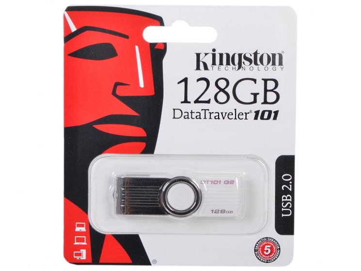 USB флешка 128GB Kingston DataTraveler101 (dt101G2/128GB)