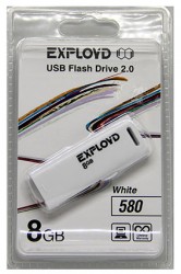 USB флешка 8Gb Exployd White 580