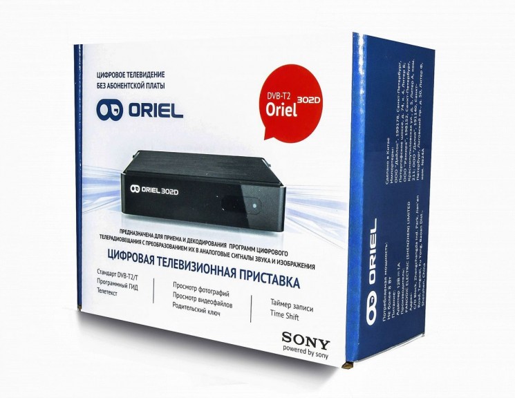 Купить DVB-T2 приставка Oriel 302D в магазине Мастер Связи