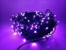 Гирлянда уличная 30м. 200 LED, темный провод, фиолетовый с мерцанием (можно соединять) (арт.WM30-f)