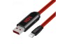 Кабель USB - Apple 8 pin Lightning  Hoco U29  с LED-дисплеем
