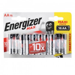 Батарейка Energizer "Max", тип АА/LR6, 1,5 V, 16 шт