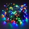 Гирлянда уличная 30м. 200 LED, темный провод, разноцветный с мерцанием (можно соединять) (арт.WM30-mult)
