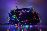 Гирлянда уличная 30м. 200 LED, темный провод, разноцветный с мерцанием (можно соединять) (арт.WM30-mult)