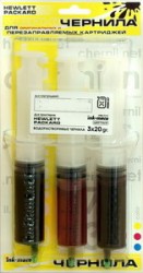 Заправочный комплект Чернила INK-MATE для HP 28/57/134/135/136 COLOR (HIM 900C) 3x20 гр. (шприцы) срок 07.20