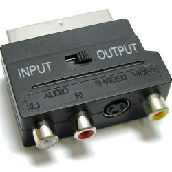 Переходник SCART на 3 RCA с переключателем
