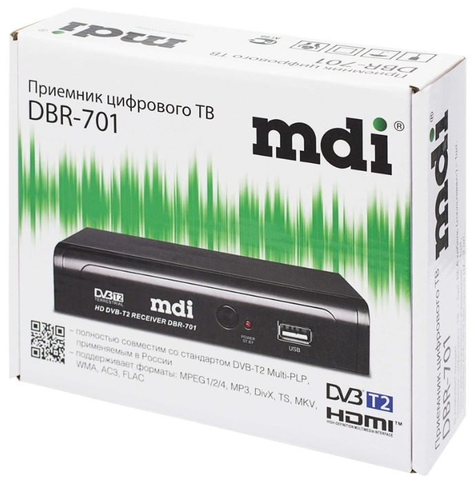 Купить DVB-T2 ресивер MDI DBR-701 в магазине Мастер Связи