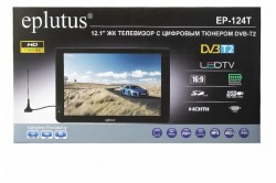 Телевизор "12,1" Eplutus EP-124T (с цифровым тюнером DVB-T2)