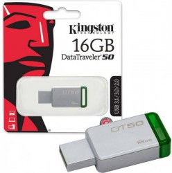 Флеш-накопитель 16Gb Kingston DataTraveler 50, USB 3.0, металл