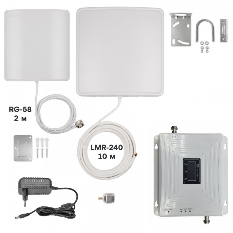 Комплект усилитель GSM сигнала 900/1800/2100 NICE DEVICE ND GS-7801 Multiset v2