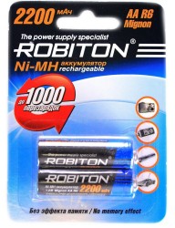 Аккумулятор Robiton 2200MHAA-2 BL2 (2шт)