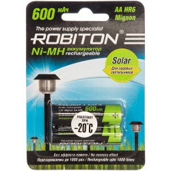 Аккумулятор ROBITON 600MHAA-2 SOLAR BL2 (2шт)
