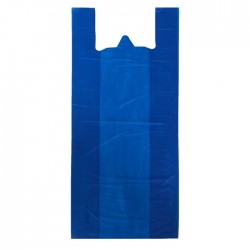 Пакет "Синий", полиэтиленовый майка 90 х 40 см, 20 мкм