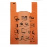 Пакет "Электроника оранжевый", полиэтиленовый майка, 68 х 44 см, 25 мкм (50 штук)