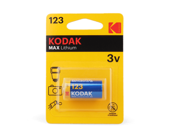 Батарейка Kodak MAX Lithium CR123A, 3V 