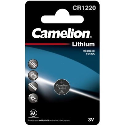 Батарейка Camelion CR1220-1BL, 3В, Li
