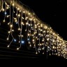 Бахрома  уличная 6м*65см., 320 ламп LED, цвет свечения Теплый Белый ,нить белая, (можно соединять)  )