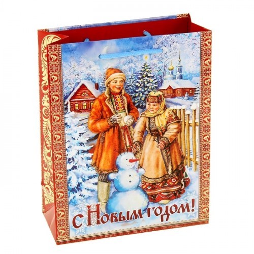 Купить Пакет ламинат вертикальный "Снеговик" в магазине Мастер Связи