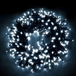 Гирлянда уличная Д: 55м., 360LED ламп, тёмный провод, цвет свечения Белый,можно соединять(wm60-w)