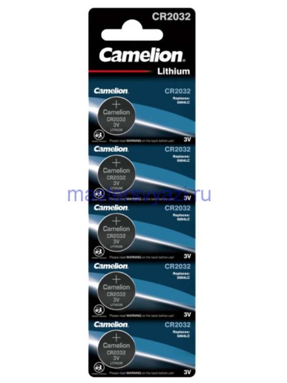 Батарейка Camelion CR2032-5BL (цена за 1 штуку)