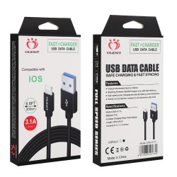 Кабель USB Lightning Apple 8 pin OLESIT UNS-K173 1.5 m 3.1A