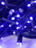 Гирлянда уличная 30м. 200 LED, темный провод, Синий с мерцанием (можно соединять) (wm30-blue)