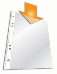 Файл-вкладыш А4  прозрачный, глянцевый полипропилен, упаковка 100 штук