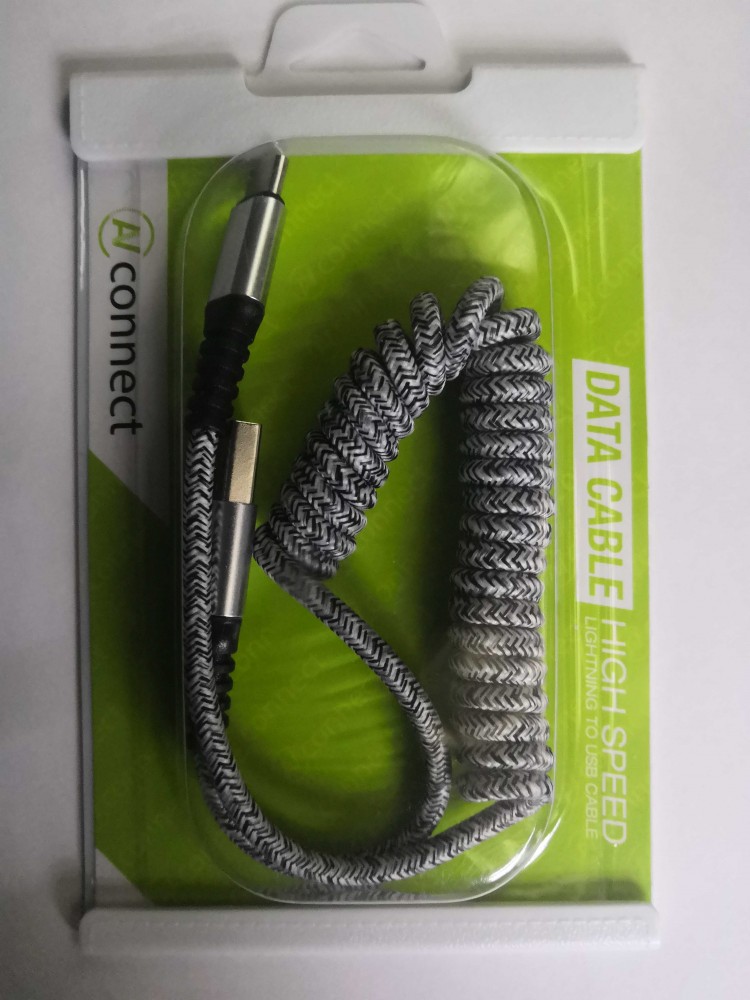 Type-С кабель Connect CC-6, пружинка, 1 метр