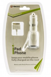 Автомобильное зарядное устройство Yingde  Apple iPad,iPhone 30-pin  2.1A.