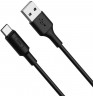 Кабель USB - Type-C HOCO X25 Soarer, 1.0м, круглый, 2.1A, силикон, цвет: чёрный