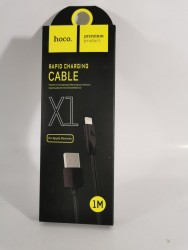 USB кабель Hoco X1 Lightning (для Apple Devices) 1 м, черный