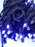 Гирлянда уличная 10м. на толстом черном проводе, свечение Красный с мерцанием (арт. XL10-blue)