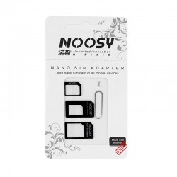 Noosy набор адаптеров для SIM карт  NANO/MICRO + СКРЕПКА