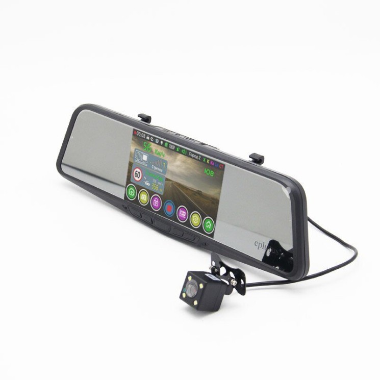 Купить Видеорегистратор с радар-детектором Eplutus GR-51, 2 камеры, GPS в магазине Мастер Связи