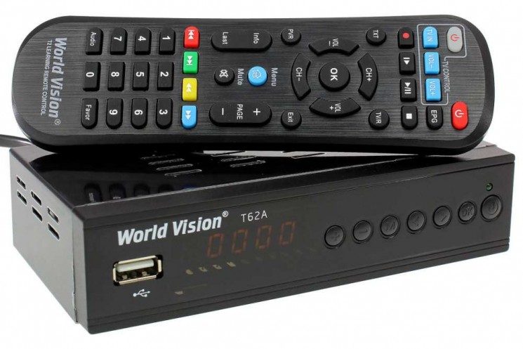 World Vision T62A Цифровая DVB-T2 приставка