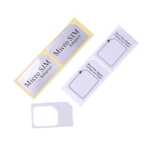 micro sim adapter for iPhone 4 iPad 3G цвет белый