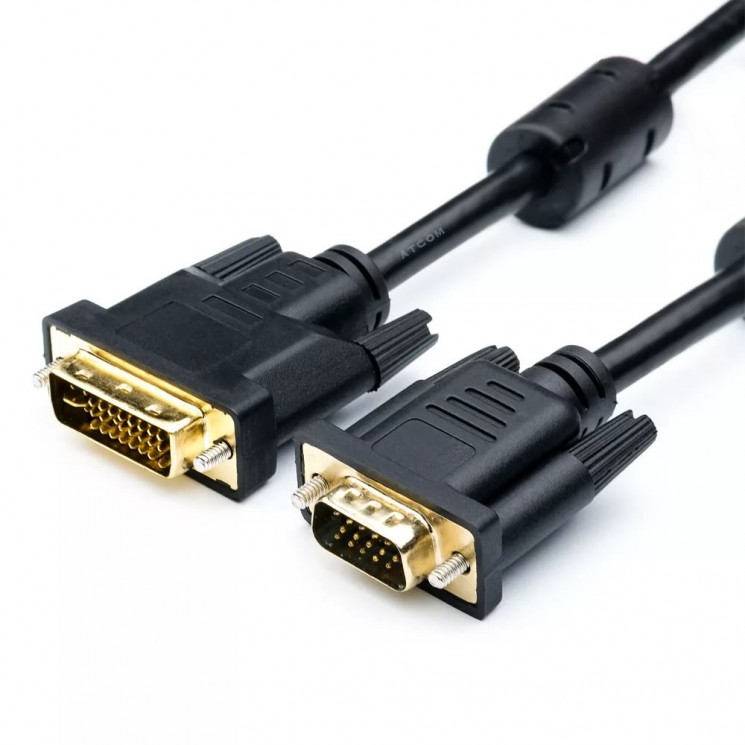 Купить VGA - DVI-I кабель Atcom AT6143, 1.8 метра в магазине Мастер Связи