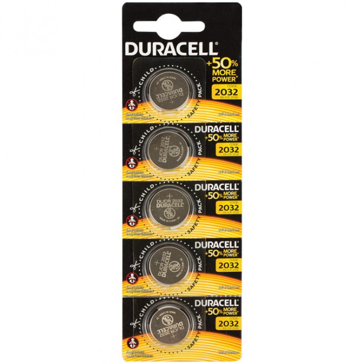 Батарейка Duracell CR2032-5BL, 3B (цена за 1 штуку) 